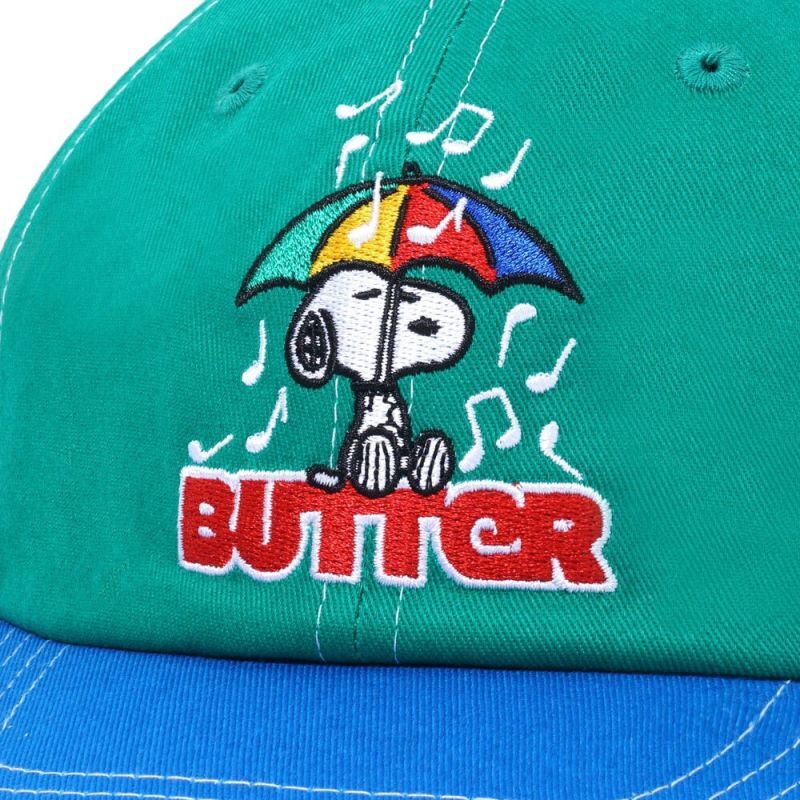 X Peanuts Unbrella 6Panel Cap ピーナッツ ロゴ パネル キャップ 帽子