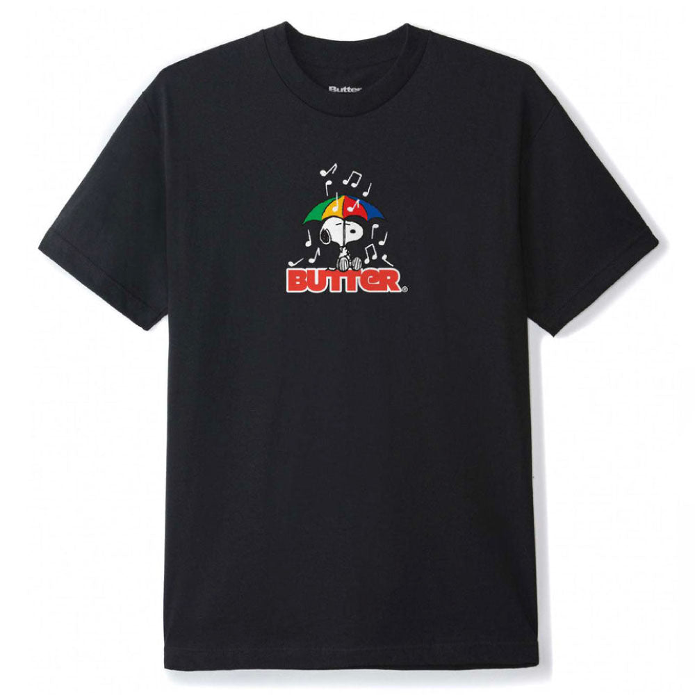 X Peanuts Unbrella Tee Black ピーナッツ 半袖 アンブレラ Tシャツ