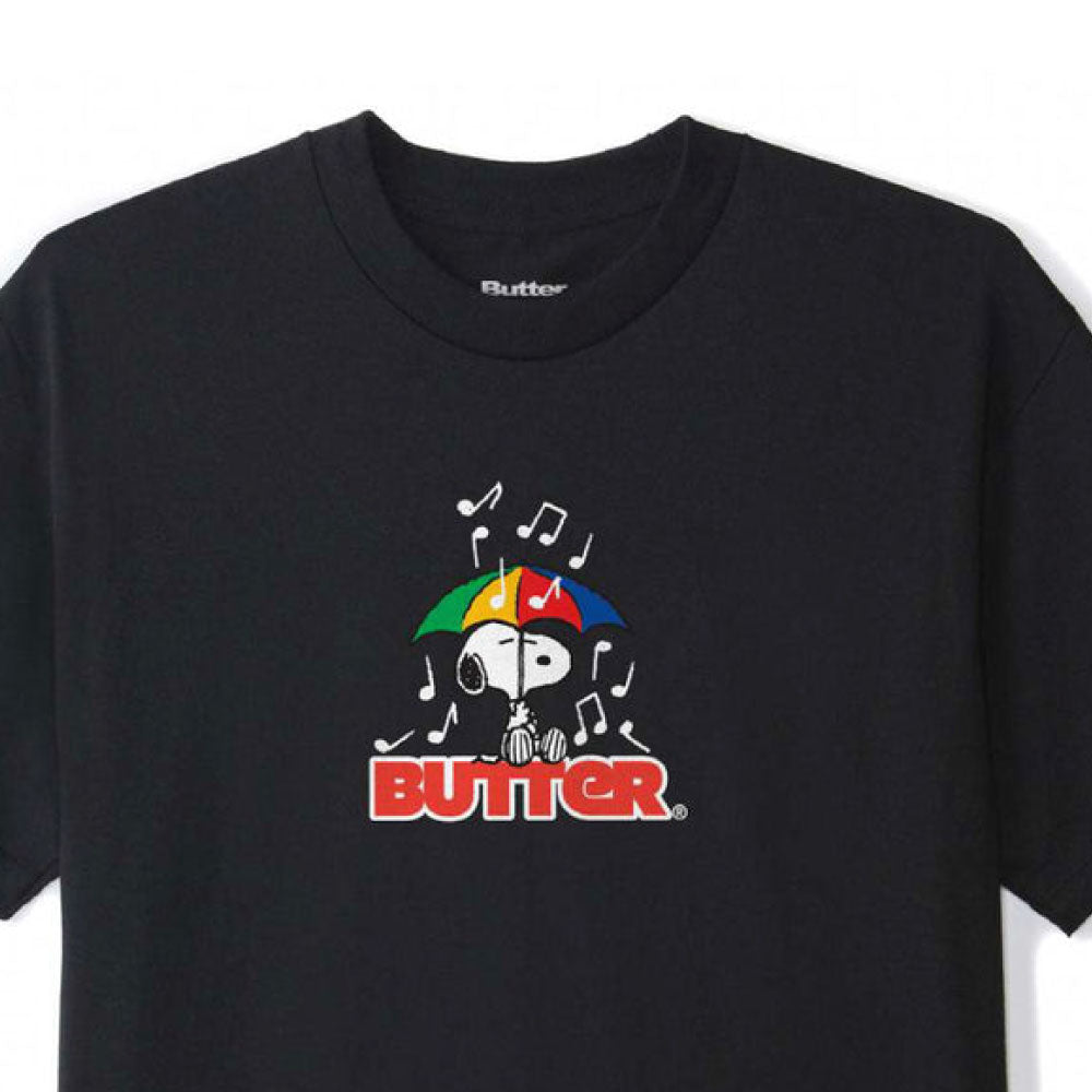 X Peanuts Unbrella Tee Black ピーナッツ 半袖 アンブレラ Tシャツ