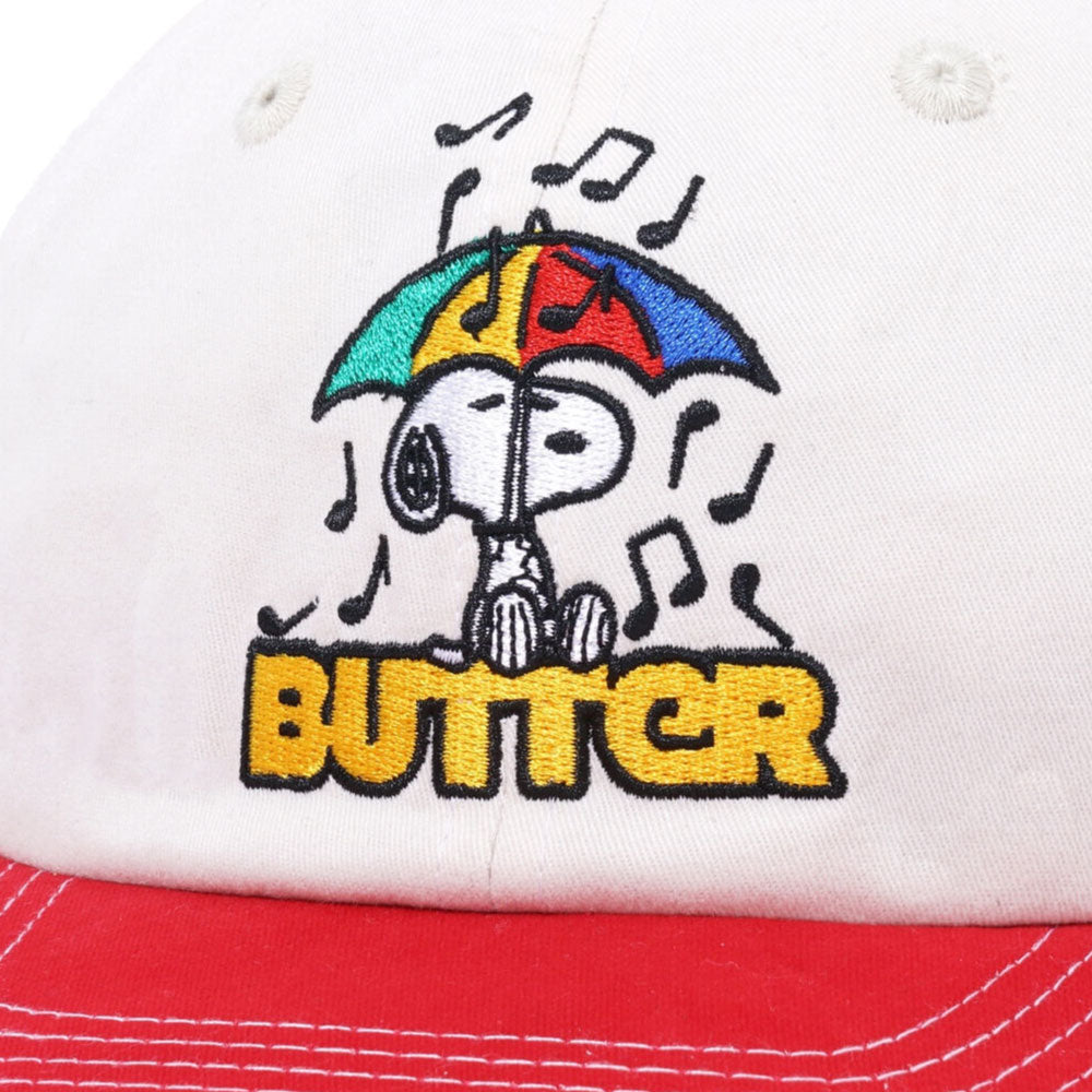 X Peanuts Unbrella 6Panel Cap ピーナッツ ロゴ パネル キャップ 帽子