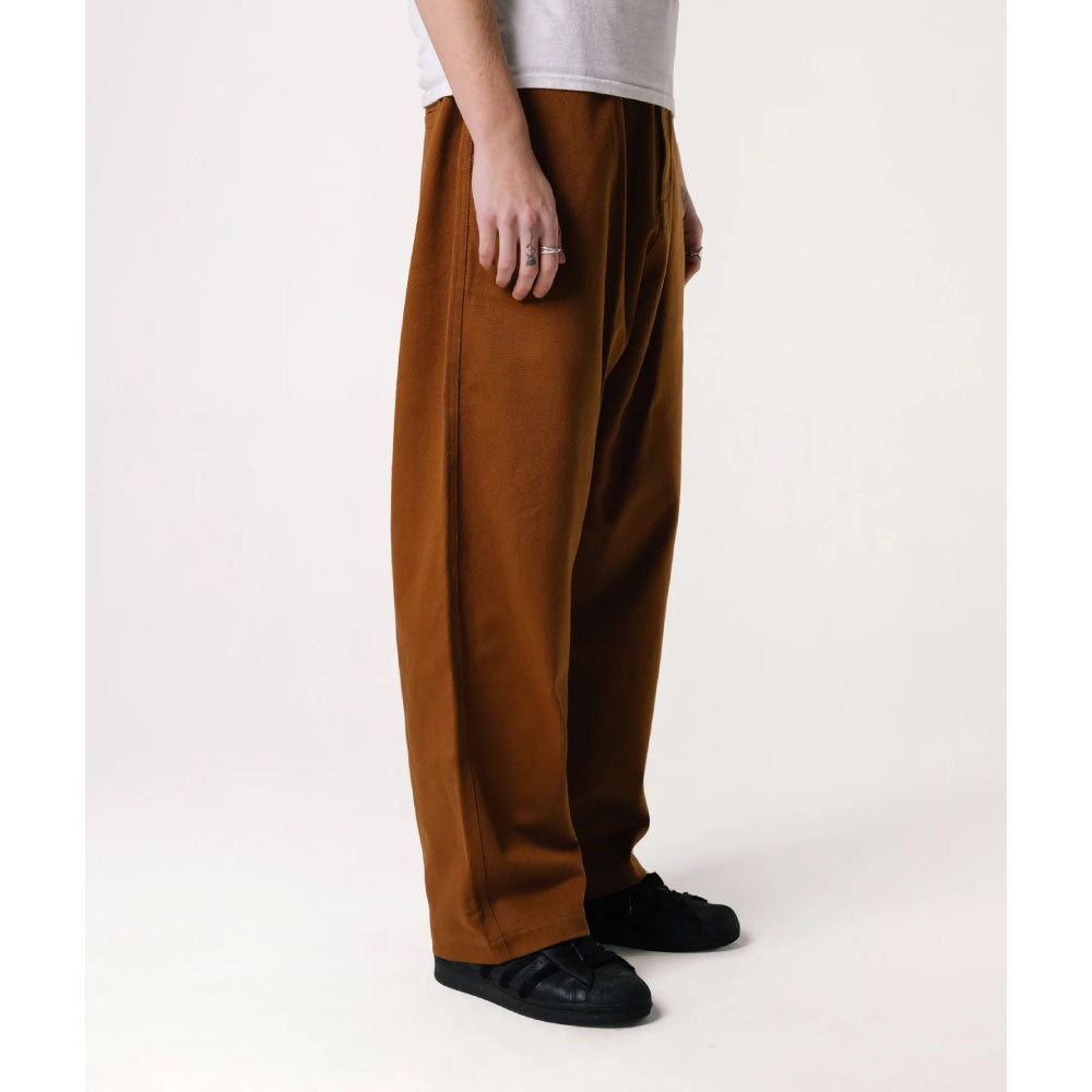 Wide Leg Chino Pants BRN コットン チノ パンツ