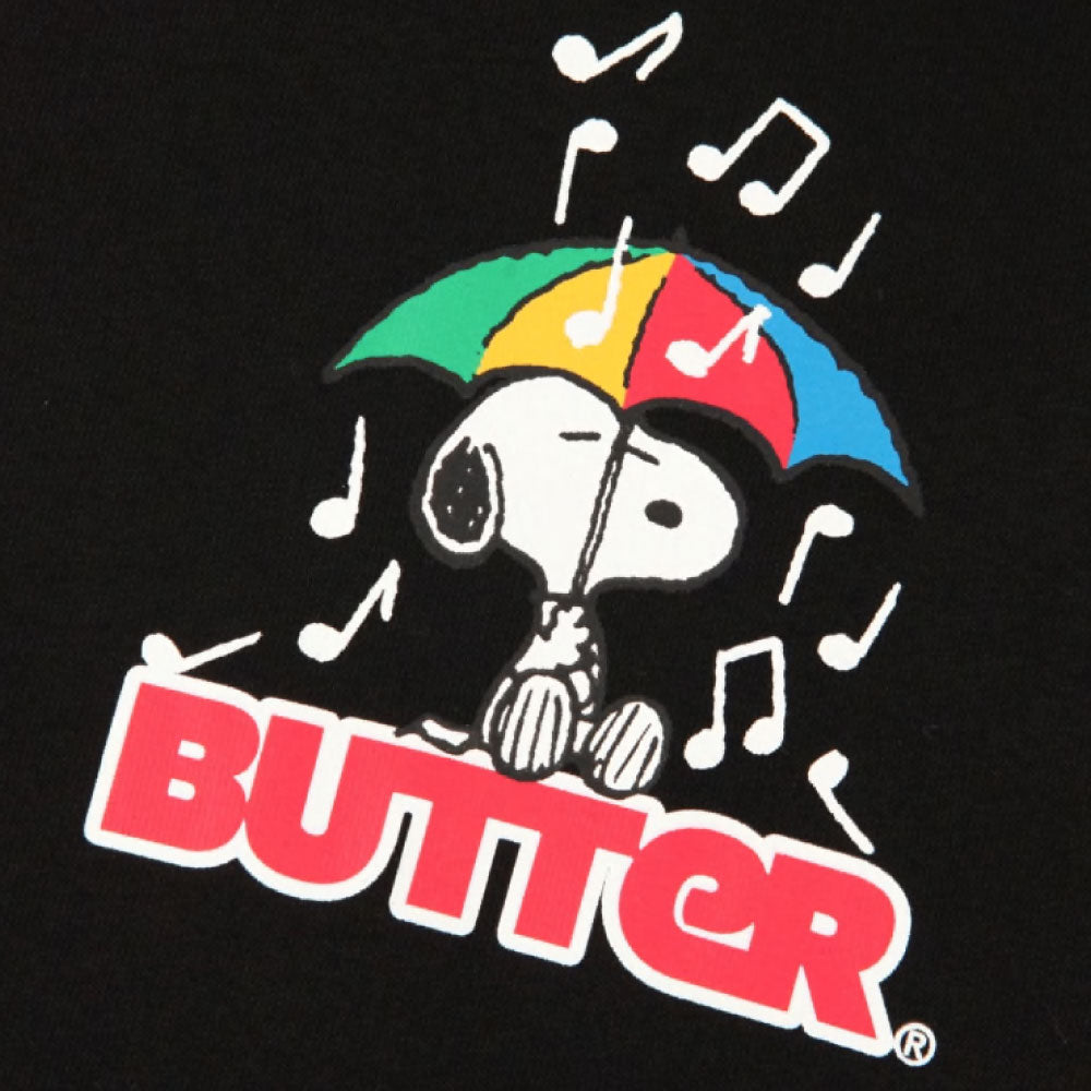 X Peanuts Unbrella Tee Black ピーナッツ 半袖 アンブレラ Tシャツ