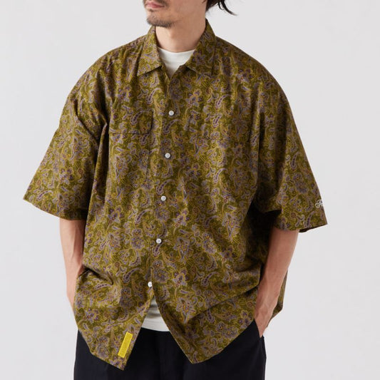 Vine Paisley S/S Shirt ペイズリー BIGシルエット 半袖 シャツ