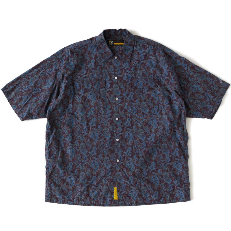 Vine Paisley S/S Shirt ペイズリー BIGシルエット 半袖 シャツ