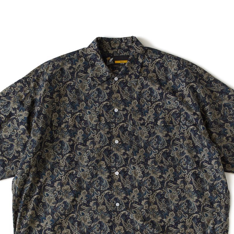 Vine Paisley S/S Shirt ペイズリー BIGシルエット 半袖 シャツ