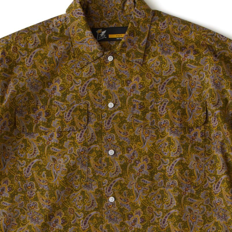 Vine Paisley S/S Shirt ペイズリー BIGシルエット 半袖 シャツ