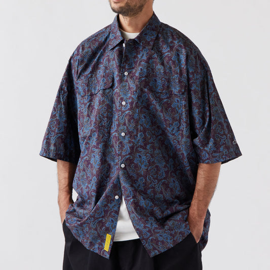 Vine Paisley S/S Shirt ペイズリー BIGシルエット 半袖 シャツ