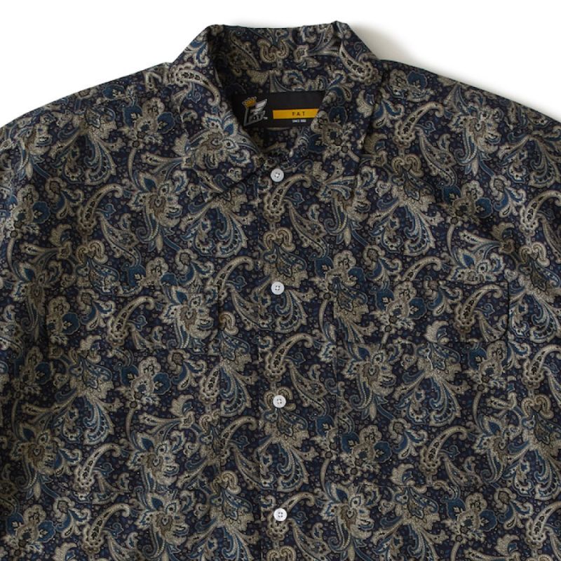 Vine Paisley S/S Shirt ペイズリー BIGシルエット 半袖 シャツ