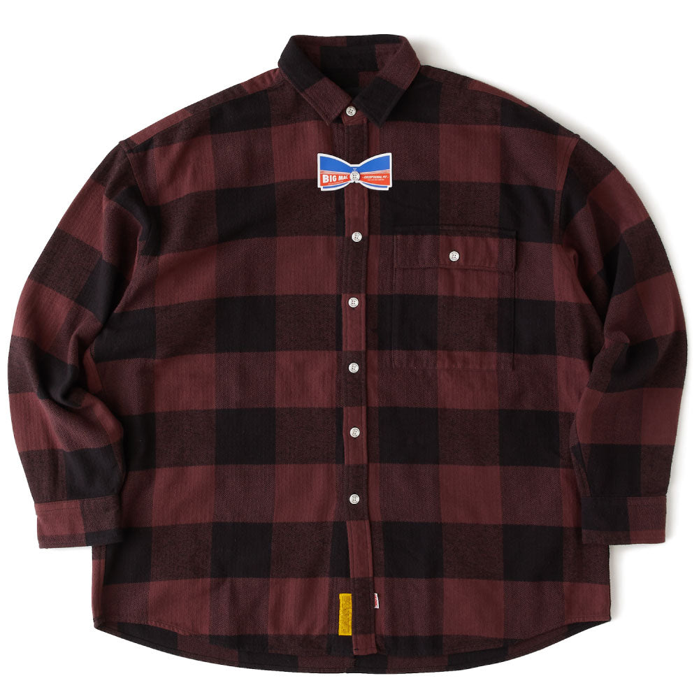 × Big Mac Buffalo L/S Block Check Shirt 長袖 ネルシャツ ブロック チェック コラボレーション シャツ