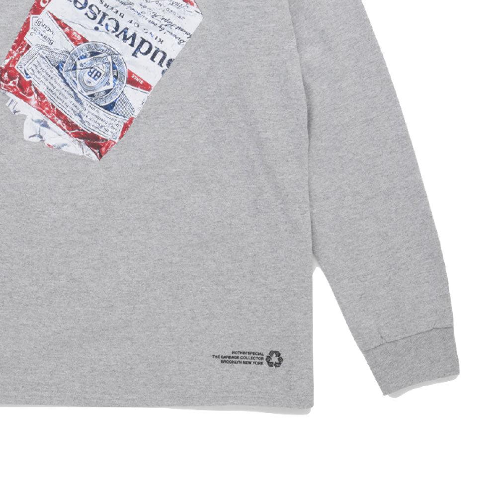 "THE GARBAGE COLLECTOR" × Budweiser L/S Tee バドワイザー 長袖 Tシャツ