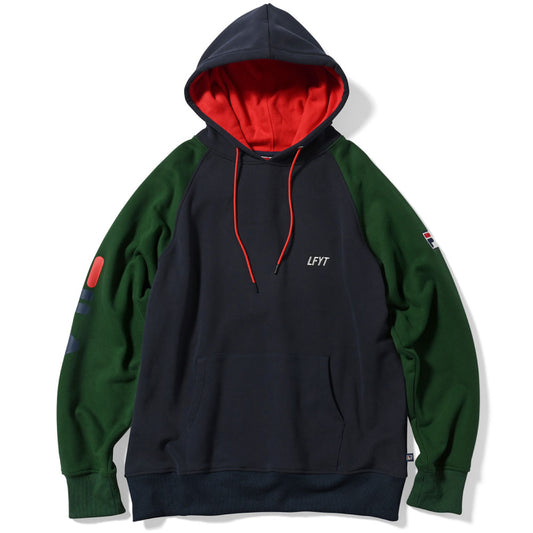 × FILA Heritage Color Block Pullover Hoodie フィラ プルオーバー スウェット フーディー