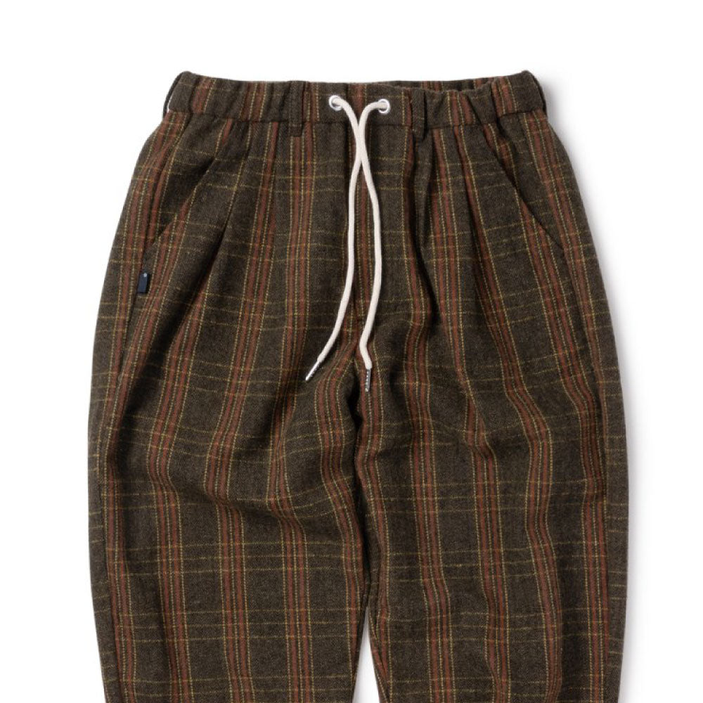 Farmer’s Plaid Trouser Pants チェック タック パンツ