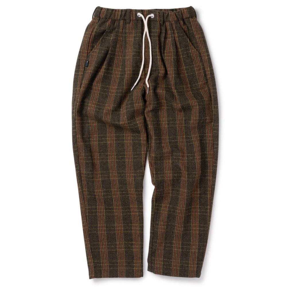 Farmer’s Plaid Trouser Pants チェック タック パンツ