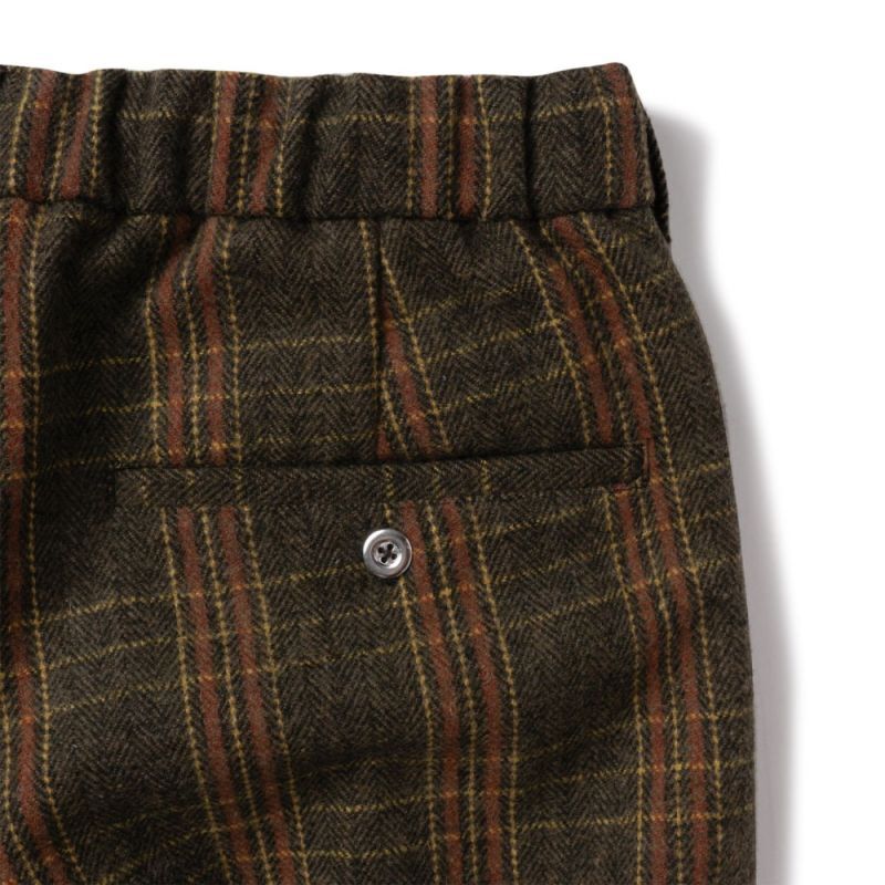 Farmer’s Plaid Trouser Pants チェック タック パンツ