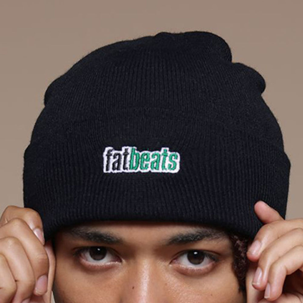 × Fatbeats Long Beanie ファットビーツ ロゴ ビーニー ニット キャップ 帽子