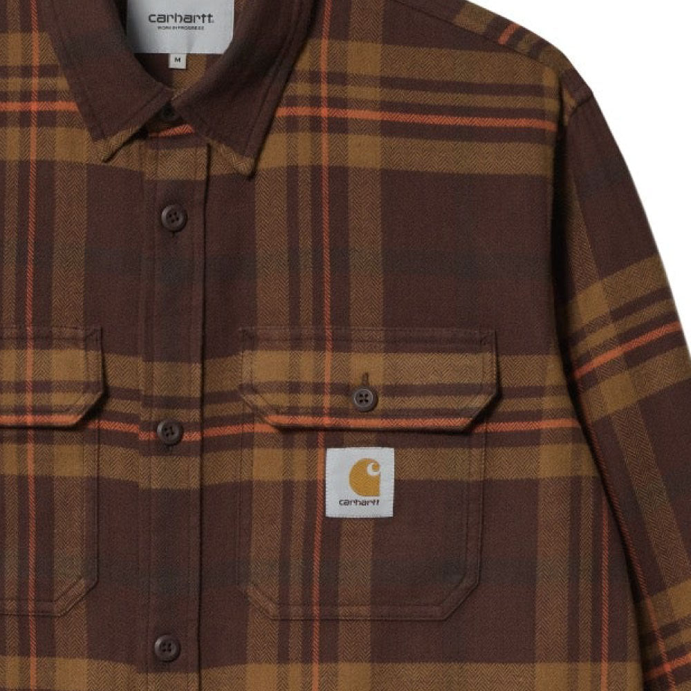 Wallace L/S Flannel Check Shirt コットン ヘリンボーン フランネル チェック ボタンダウン 長袖 シャツ