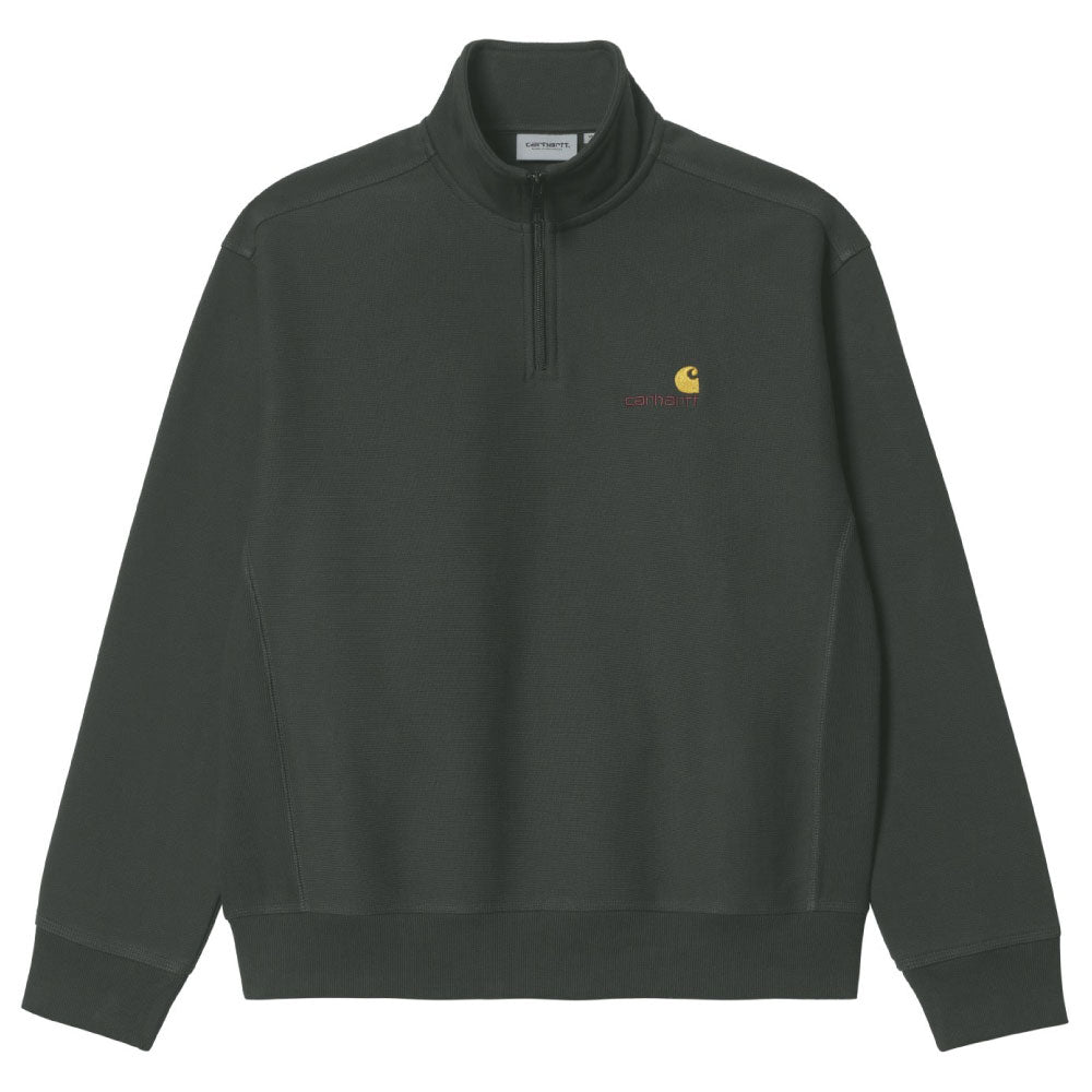 Half Zip American Script Sweat Shirt ハーフ ジップ アメリカン スクリプト ロゴ スウェット シャツ