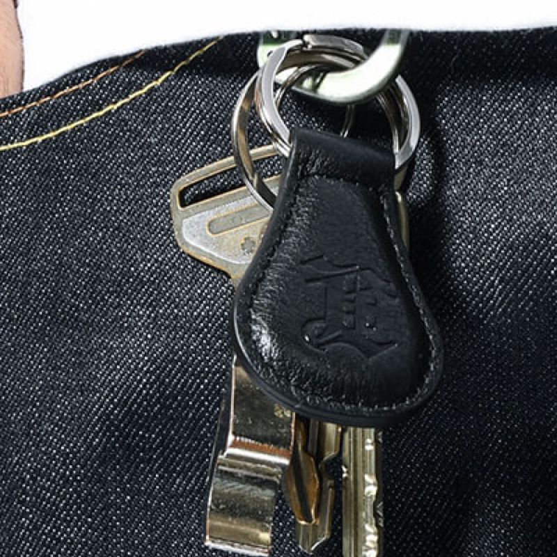 Monogram LF Logo Leather Key Chain キーホルダー 牛革