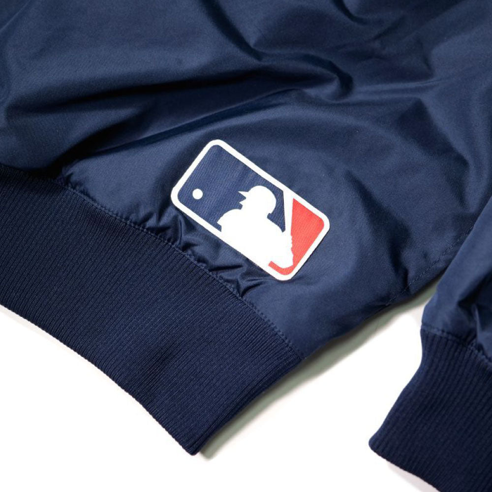 X New York Yankees Pullover Nylon Hooded Jacket ニューヨーク ヤンキース ハーフジップ ナイロン プルオーバー ジャケット MLB 公式 Official