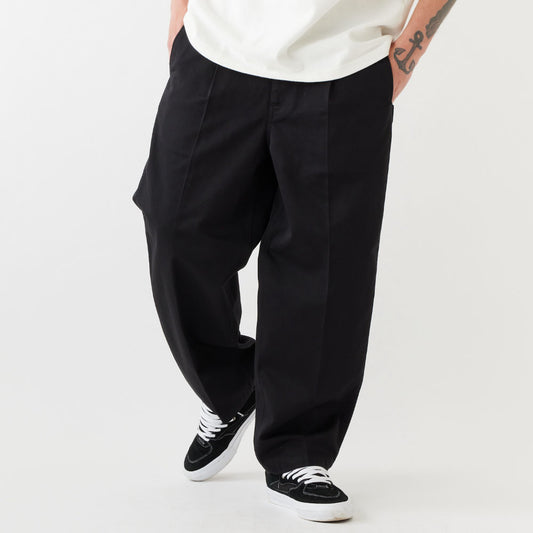 × Dickies ディッキーズ Slackies Pants BLK センタープレス スラックス パンツ