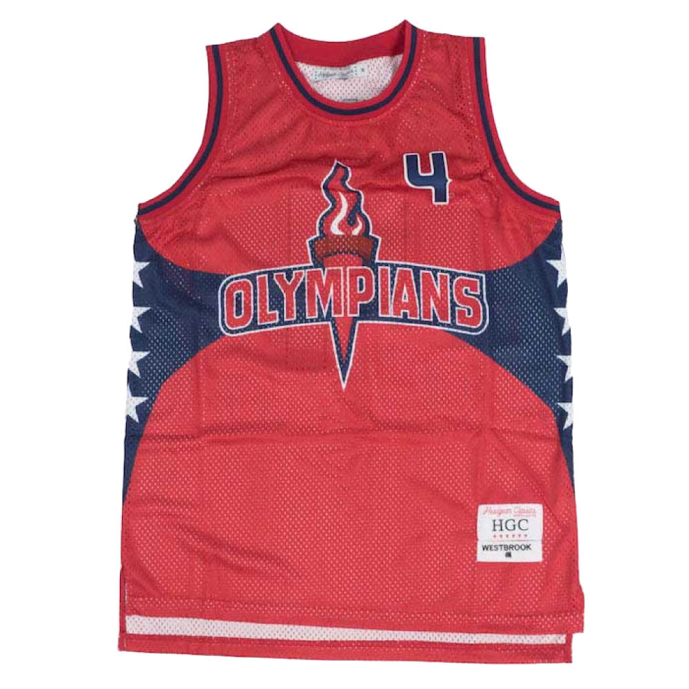 Russel Westbrook Olympians Basketball Mesh Game Jersey ラッセル ウェストブルック メッシュ ジャージ ゲーム シャツ 復刻