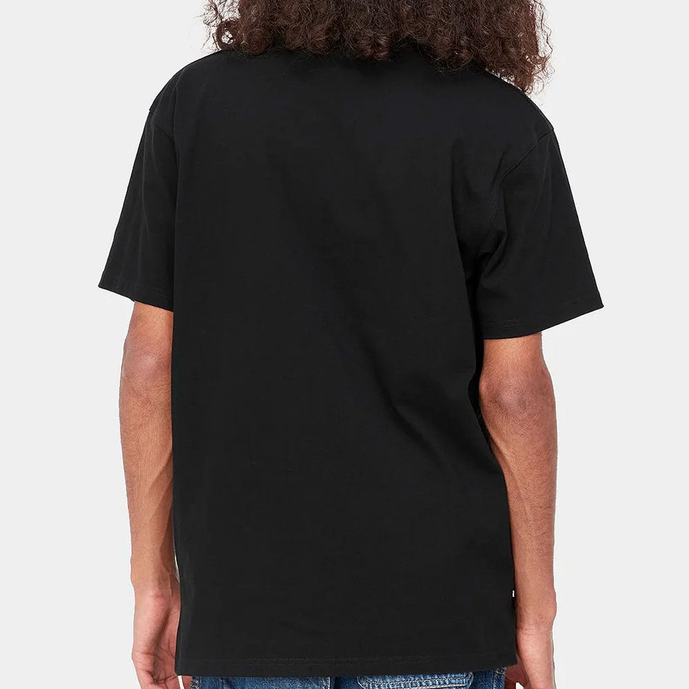 American Script S/S Tee ワンポイント ロゴ 半袖 Tシャツ Black ブラック