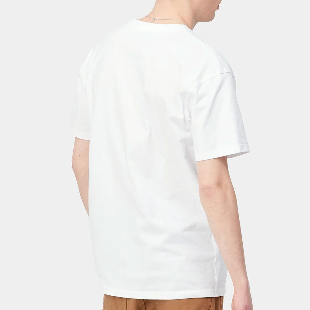 American Script S/S Tee ワンポイント ロゴ 半袖 Tシャツ White ホワイト