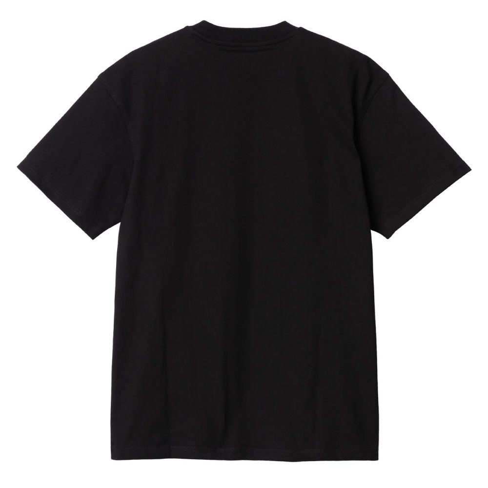 American Script S/S Tee ワンポイント ロゴ 半袖 Tシャツ Black ブラック