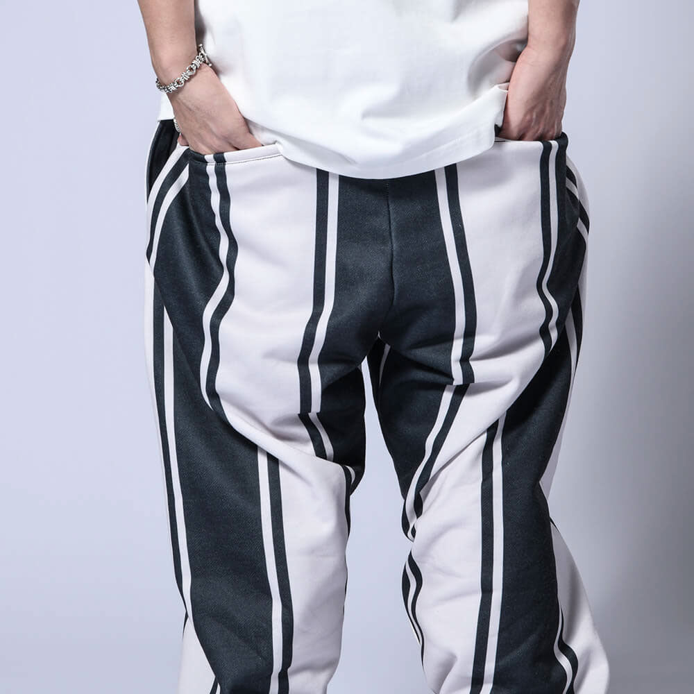 Mexican Stripe Sweat Pants WHT ストライプ スウェット パンツ