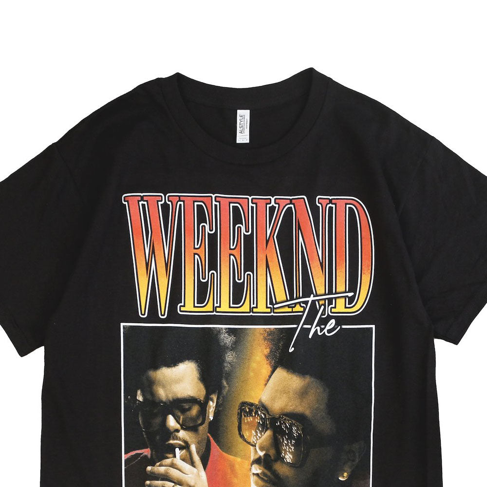 Music S/S Official Tee The Weekend Black オフィシャル ザ・ウィークエンド フォト Tシャツ