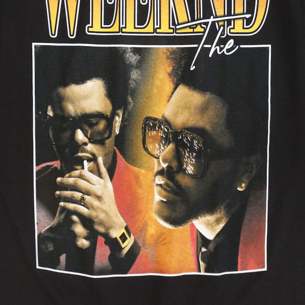 Music S/S Official Tee The Weekend Black オフィシャル ザ・ウィークエンド フォト Tシャツ