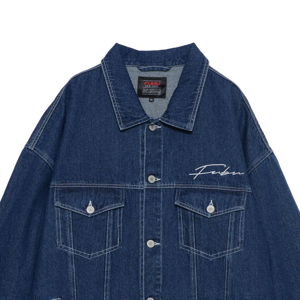 Classic Denim Jacket Washed embroidery 刺繍 デニム ジャケット ワッペン