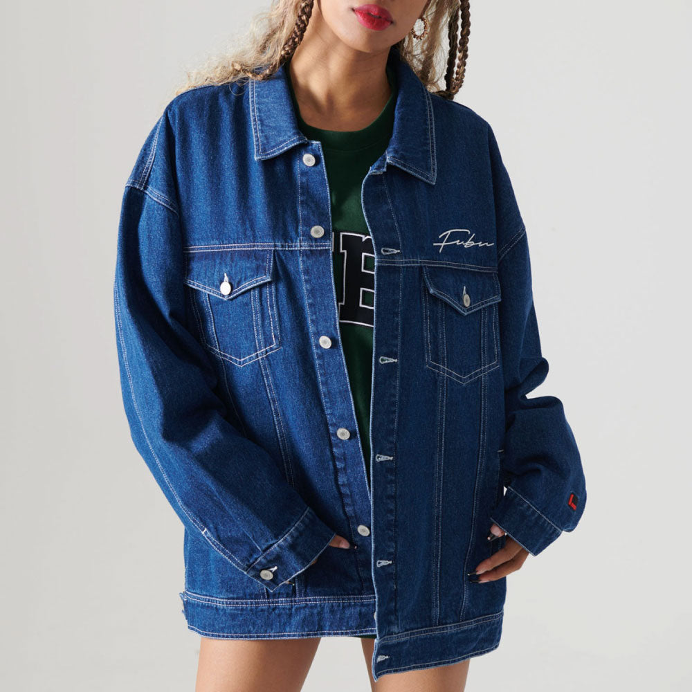 Classic Denim Jacket Washed embroidery 刺繍 デニム ジャケット ワッペン