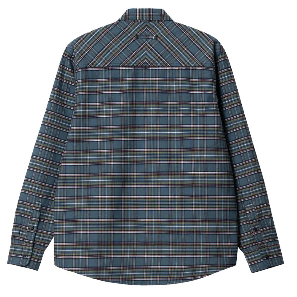 Solander Check L/S Shirt SBL ロゴ 長袖 チェック シャツ