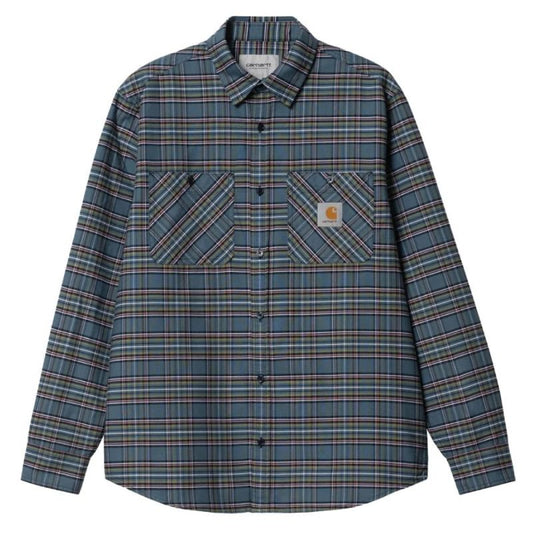 Solander Check L/S Shirt SBL ロゴ 長袖 チェック シャツ