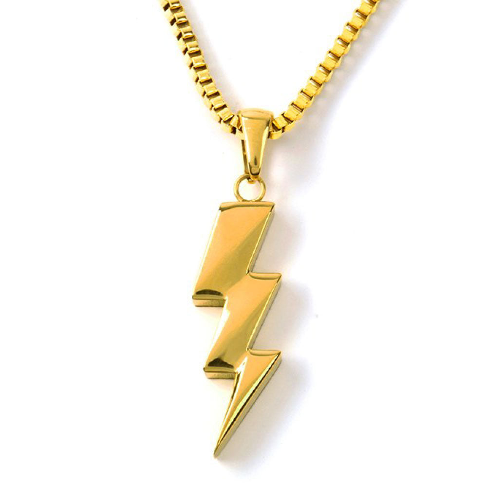 Flash Bolt Chain Necklace Gold フラッシュ ボルト チェーン ネックレス ゴールド Design By TSS