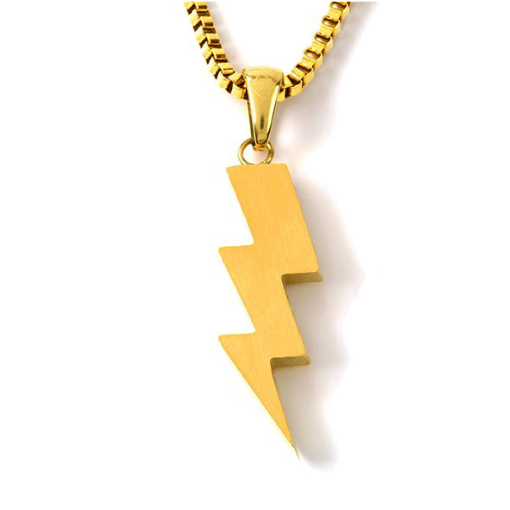 Flash Bolt Chain Necklace Gold フラッシュ ボルト チェーン ネックレス ゴールド Design By TSS