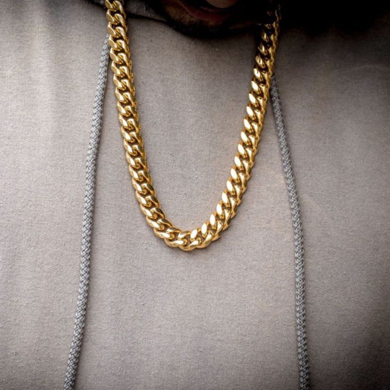 14mm Miami Cuban Link Gold Necklace マイアミ キューバン リンク ネックレス ゴールド