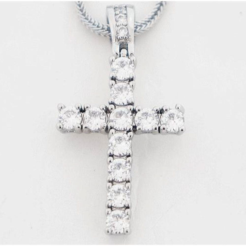 Mini Size Cross Chain Necklace Silver クロス チェーン ネックレス シルバー