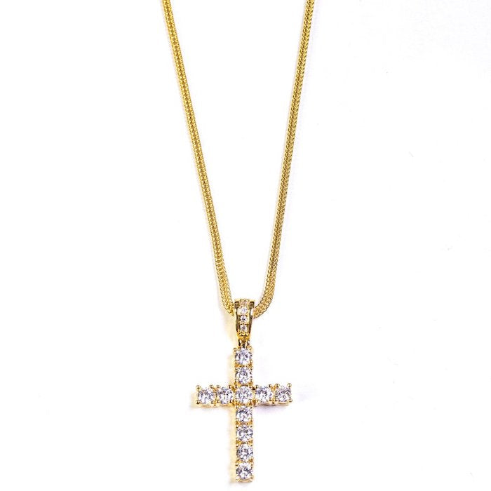 Midium Size Cross Chain Necklace Gold クロス チェーン ネックレス ゴールド