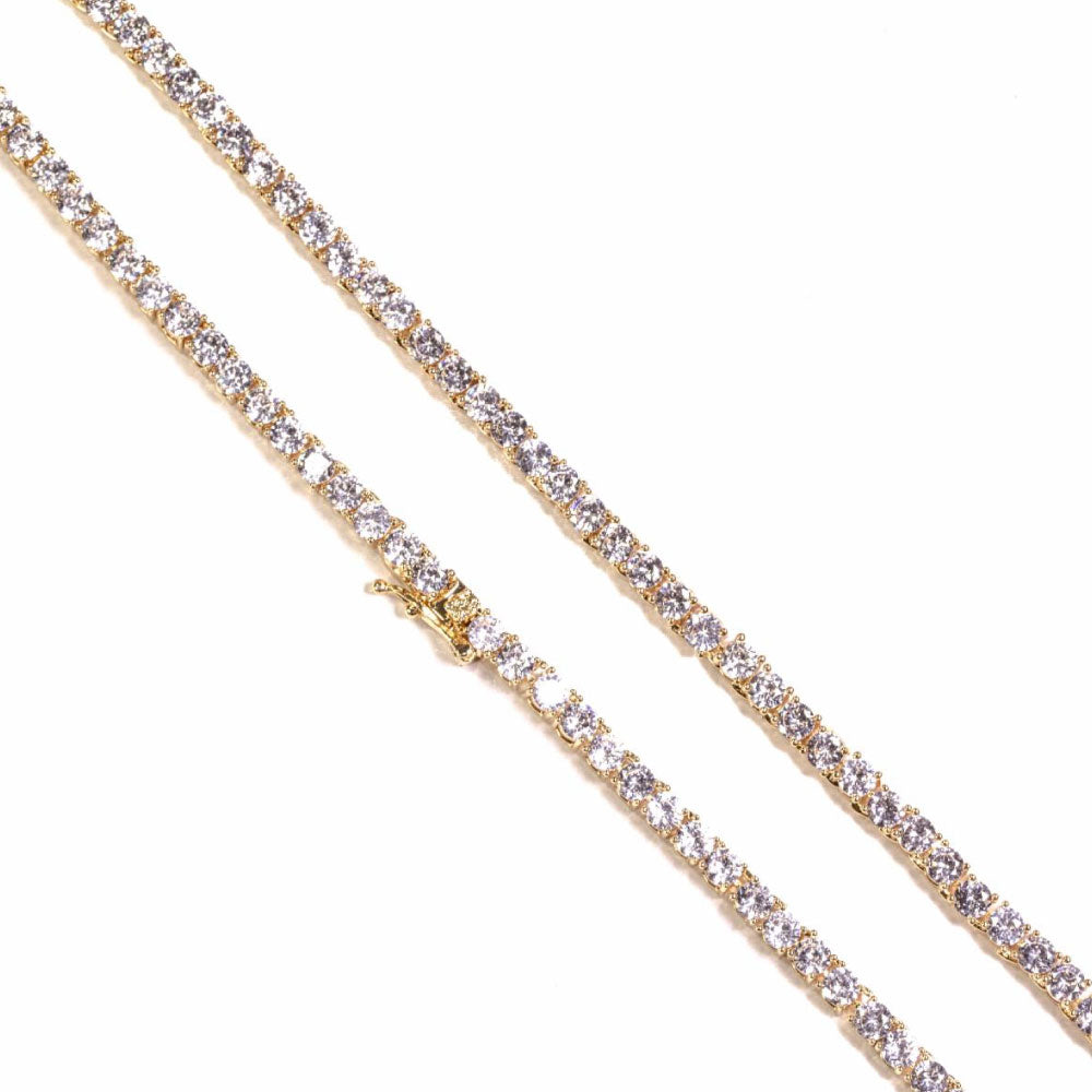 2.5mm Tennis Chain Necklace ネックレス テニス チェーン