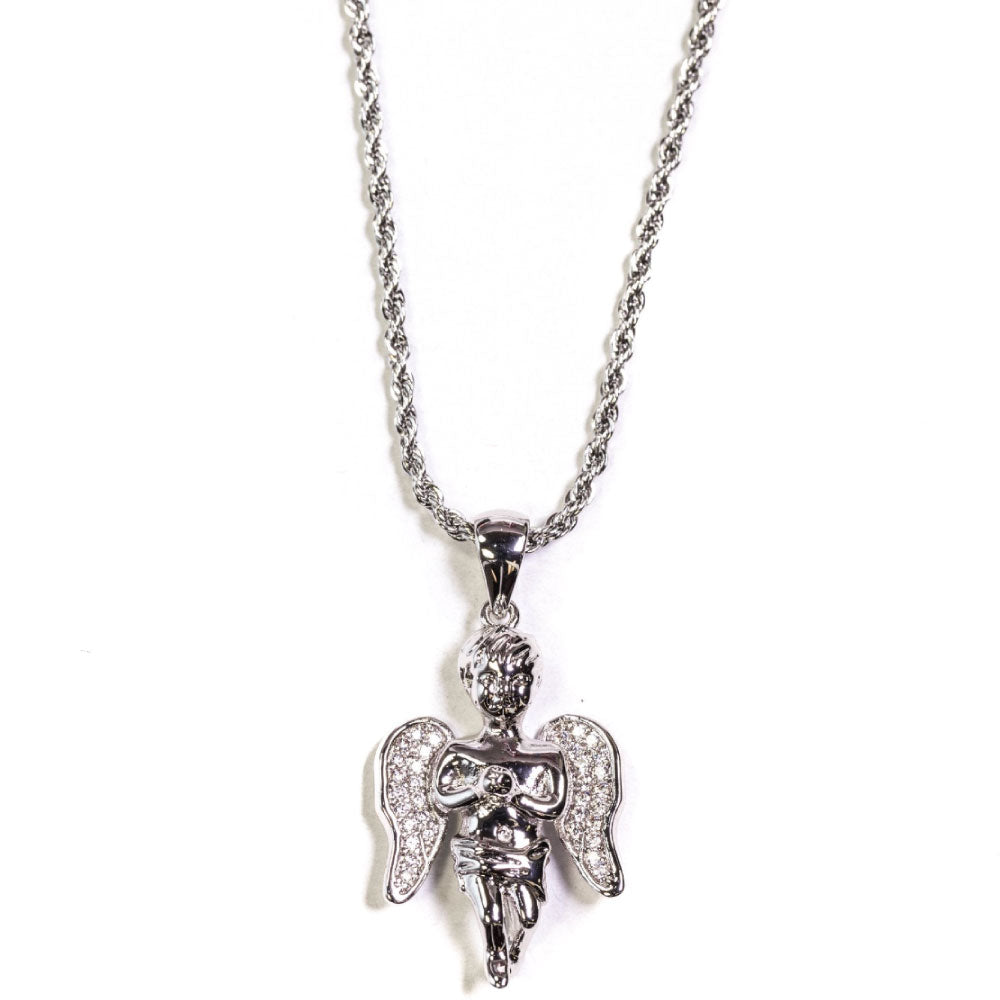 Angel Piece Rope Chain Necklace エンジェル ピース チェーン ネックレス