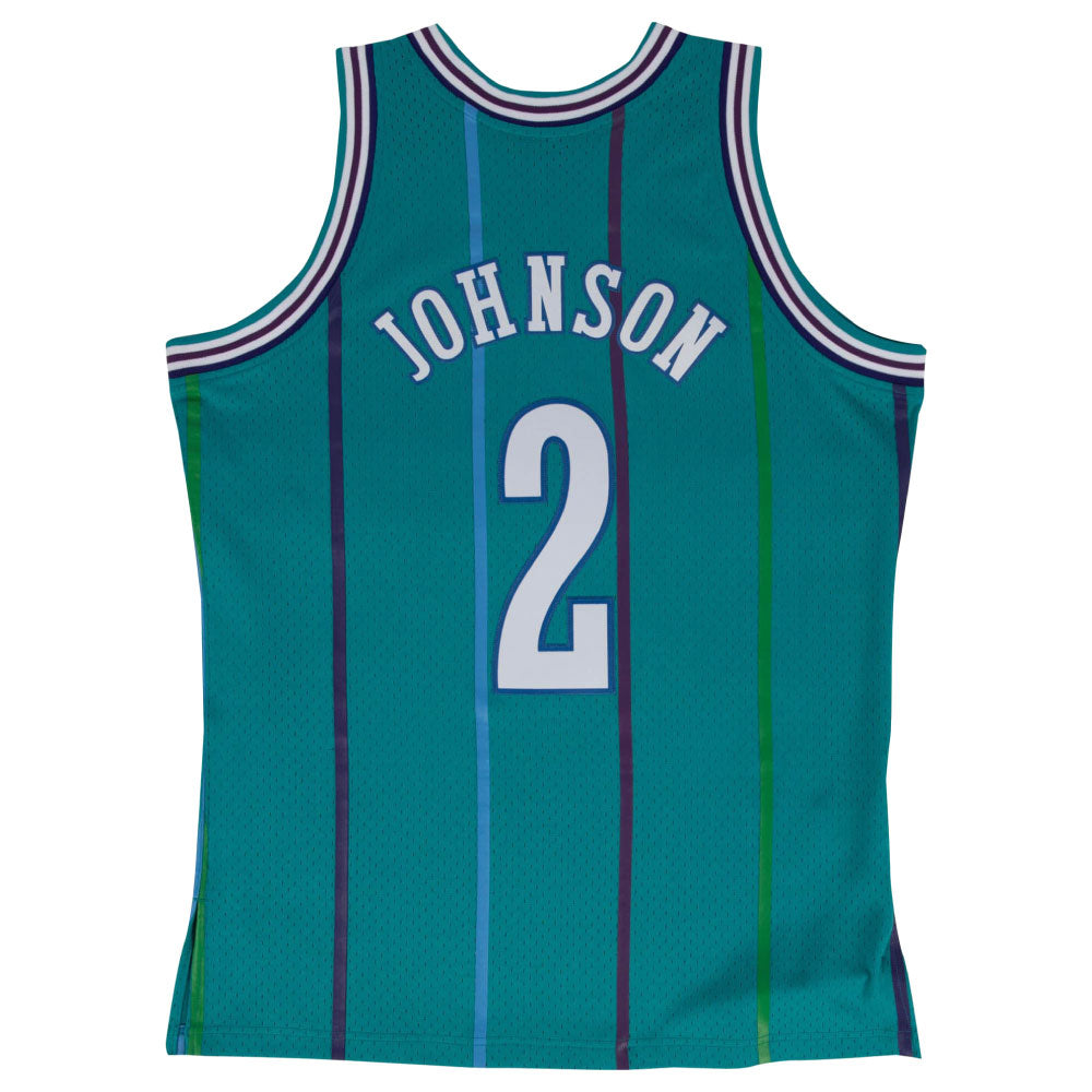 Charlotte Hornets NBA swing man Road Jersey 92 Larry Johnson シャーロット ホーネッツ ラリー ジョンソン スイングマン ジャージ バスケットボール ゲーム シャツ