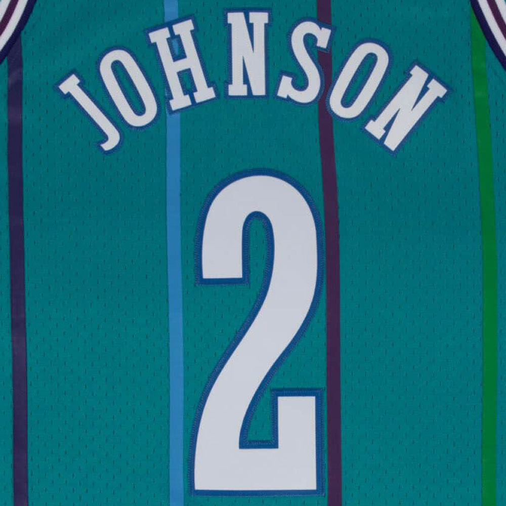 Charlotte Hornets NBA swing man Road Jersey 92 Larry Johnson シャーロット ホーネッツ ラリー ジョンソン スイングマン ジャージ バスケットボール ゲーム シャツ