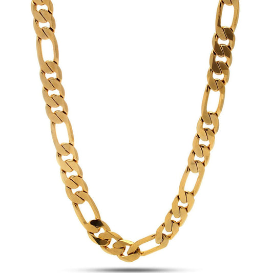 8mm Figaro Chain Necklace フィガロ カーブ チェーン ネックレス