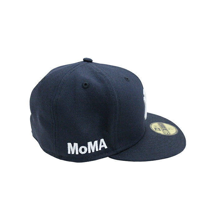 × MOMA 59Fifty Newyork Yakees Cap ロゴ サイド 刺繍 ニューヨーク ヤンキース MLB 公式 キャップ 帽子 Official