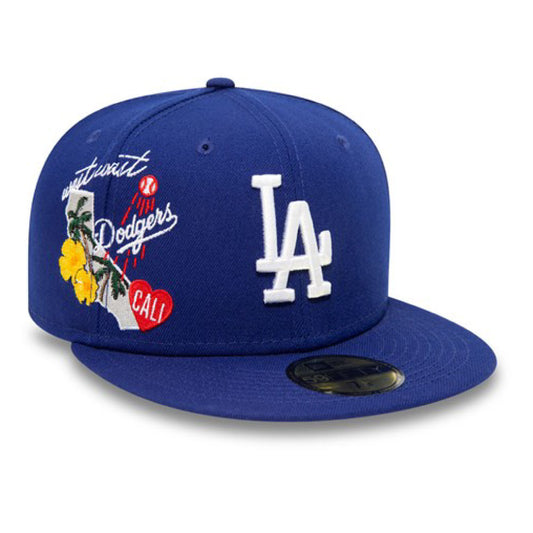 59Fifty Los Angeles Dodgers City Cluster Cap ロサンゼルス ドジャース スーベニア キャップ 帽子 MLB 公式 Official