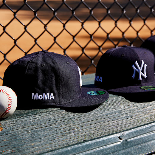 × MOMA 59Fifty Newyork Yakees Cap ロゴ サイド 刺繍 ニューヨーク ヤンキース MLB 公式 キャップ 帽子 Official