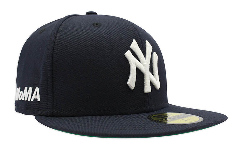 × MOMA 59Fifty Newyork Yakees Cap ロゴ サイド 刺繍 ニューヨーク ヤンキース MLB 公式 キャップ 帽子 Official