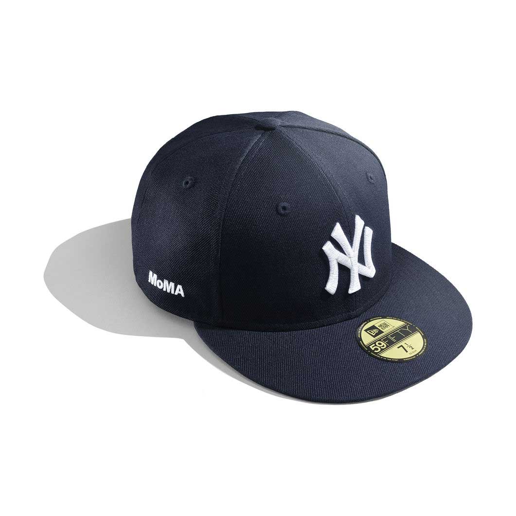 × MOMA 59Fifty Newyork Yakees Cap ロゴ サイド 刺繍 ニューヨーク ヤンキース MLB 公式 キャップ 帽子 Official